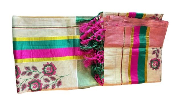 Kerala Style Set Mundu - Image 4