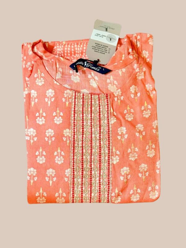 Women Cotton Rayon Kurti Pant Set