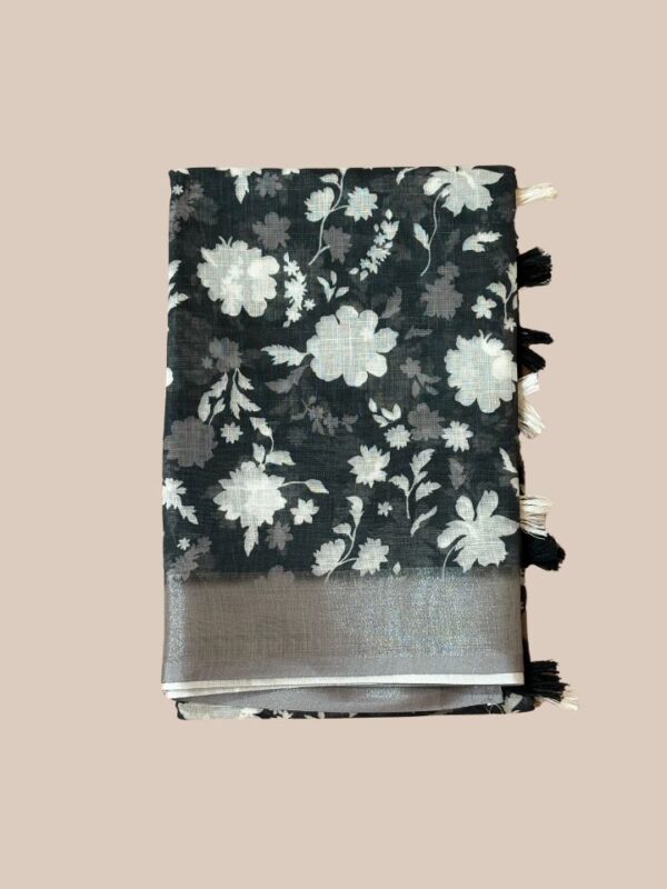 Cotton Linen Blend Saree